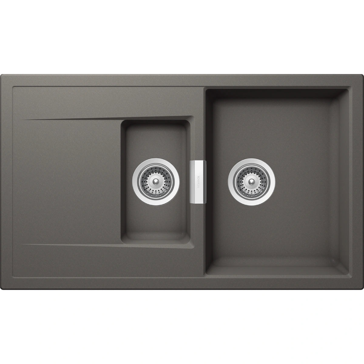 Schock Mono D-150 Chiuveta bucatarie granit Cristadur 86x51 cm, gri (silverstone)