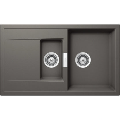 Schock Mono D-150 Chiuveta bucatarie granit Cristadur 86x51 cm, gri (silverstone)
