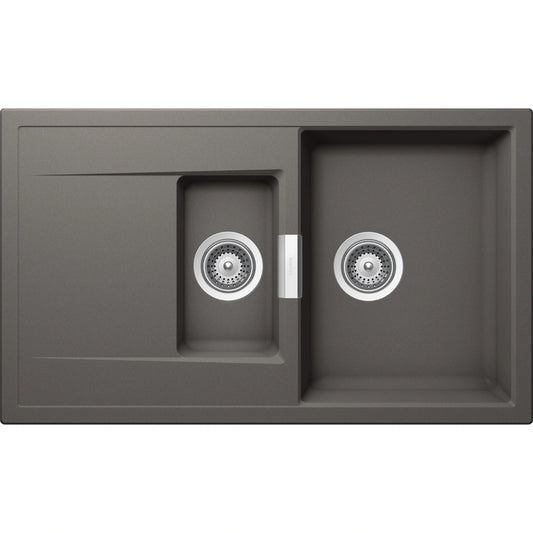 Schock Mono D-150 Chiuveta bucatarie granit Cristadur 86x51 cm, gri (silverstone)