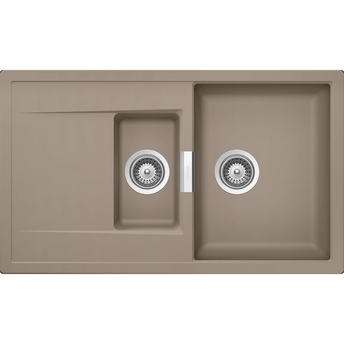 Schock Mono D-150 Chiuveta bucatarie granit Cristadur 86x51 cm, gri (green line twilight)