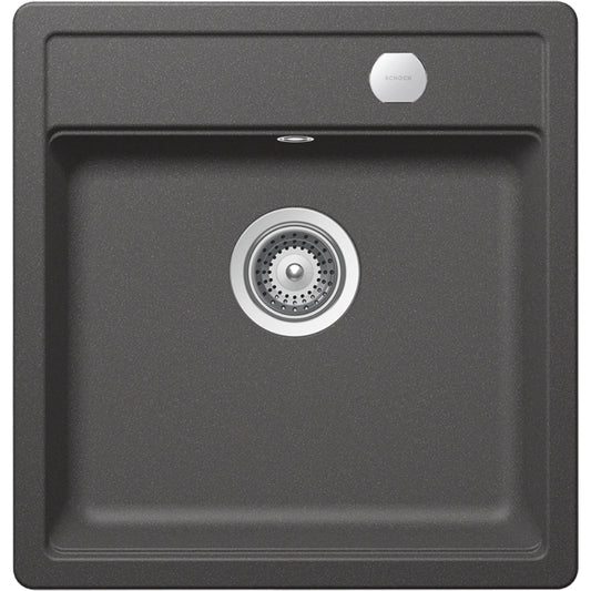 Schock Mono N-100S Chiuveta bucatarie granit Cristadur 49x51 cm, gri (stone)