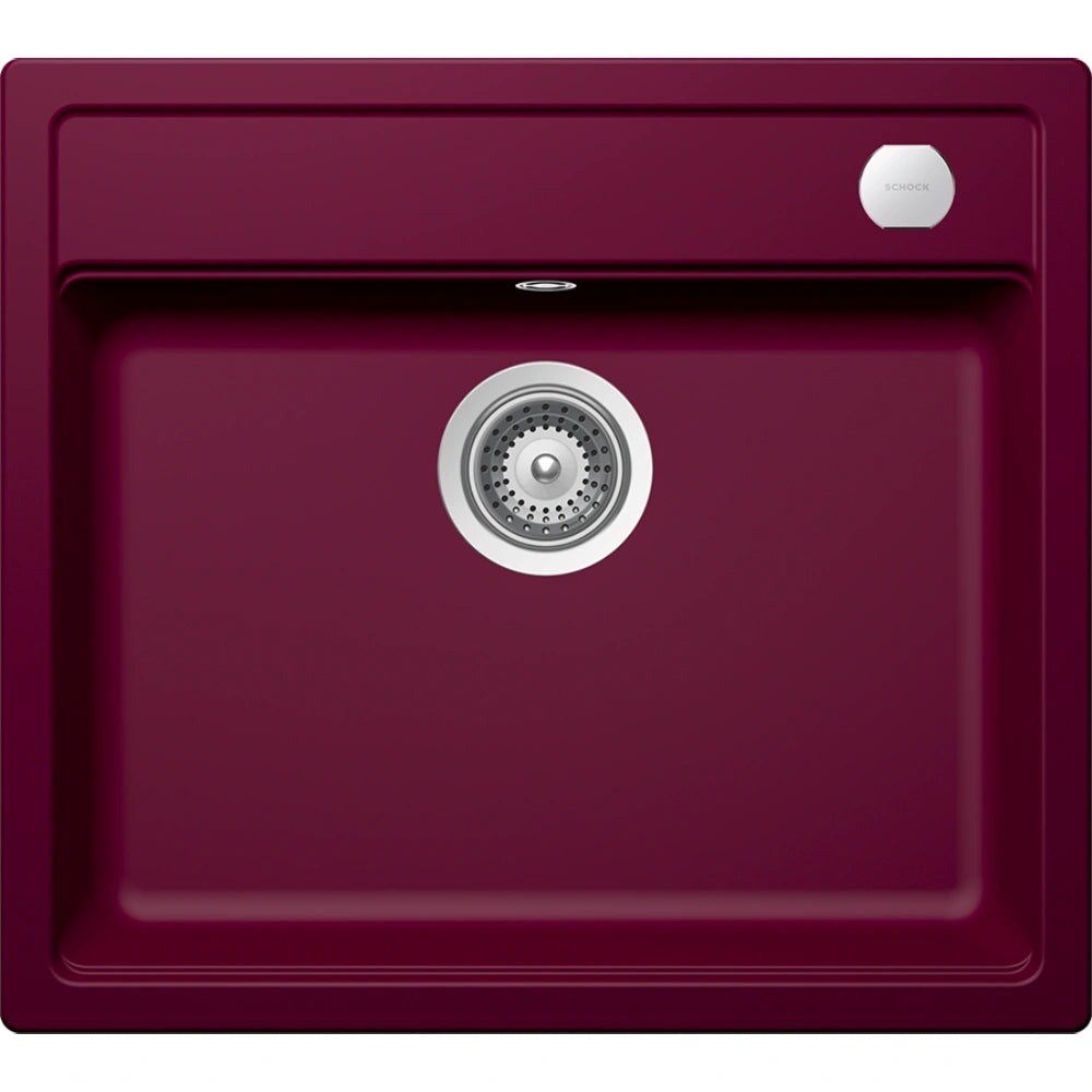Schock Mono N-100 Chiuveta bucatarie granit Cristadur 57x51 cm, grena (berry)