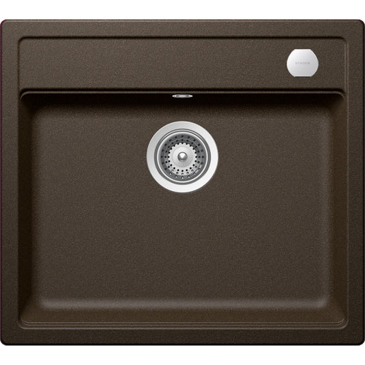 Schock Mono N-100 Chiuveta bucatarie granit Cristadur 57x51 cm, maro (bronze)
