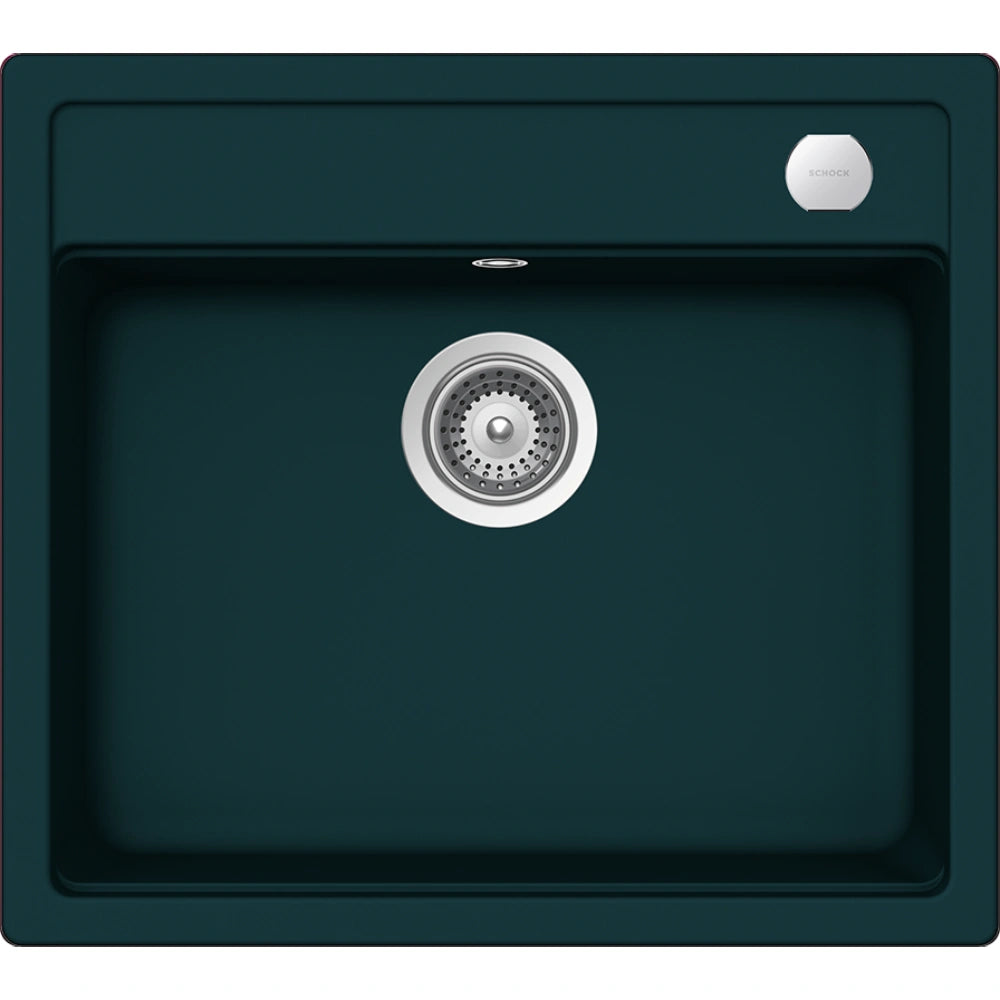 Schock Mono N-100 Chiuveta bucatarie granit Cristadur 57x51 cm, verde (green line ivy)