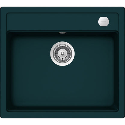 Schock Mono N-100 Chiuveta bucatarie granit Cristadur 57x51 cm, verde (green line ivy)
