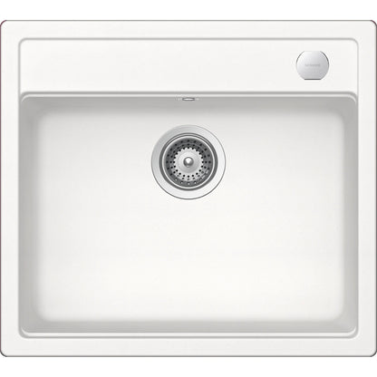 Schock Mono N-100 Chiuveta bucatarie granit Cristadur 57x51 cm, alb (polaris)
