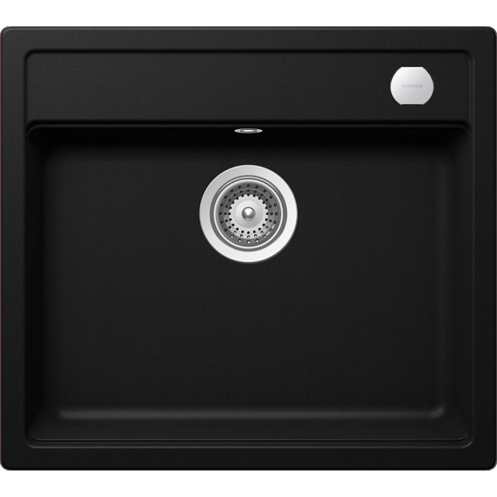 Schock Mono N-100 Chiuveta bucatarie granit Cristadur 57x51 cm, negru (puro)