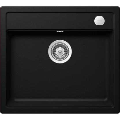 Schock Mono N-100 Chiuveta bucatarie granit Cristadur 57x51 cm, negru (puro)