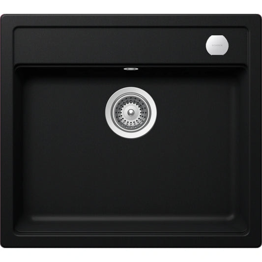 Schock Mono N-100 Chiuveta bucatarie granit Cristadur 57x51 cm, negru (puro)