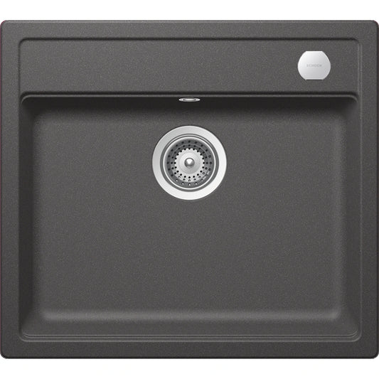 Schock Mono N-100 Chiuveta bucatarie granit Cristadur 57x51 cm, gri (stone)