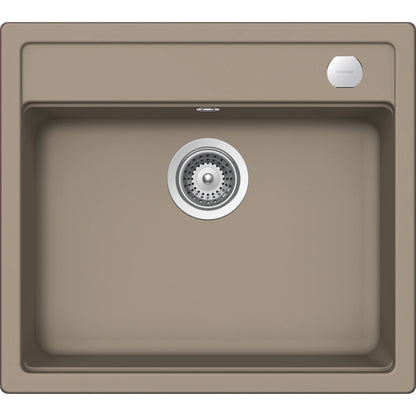 Schock Mono N-100 Chiuveta bucatarie granit Cristadur 57x51 cm, gri (green line twilight)