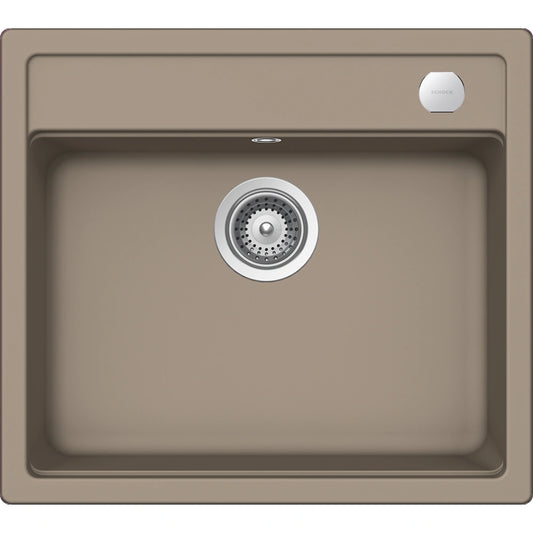 Schock Mono N-100 Chiuveta bucatarie granit Cristadur 57x51 cm, gri (green line twilight)