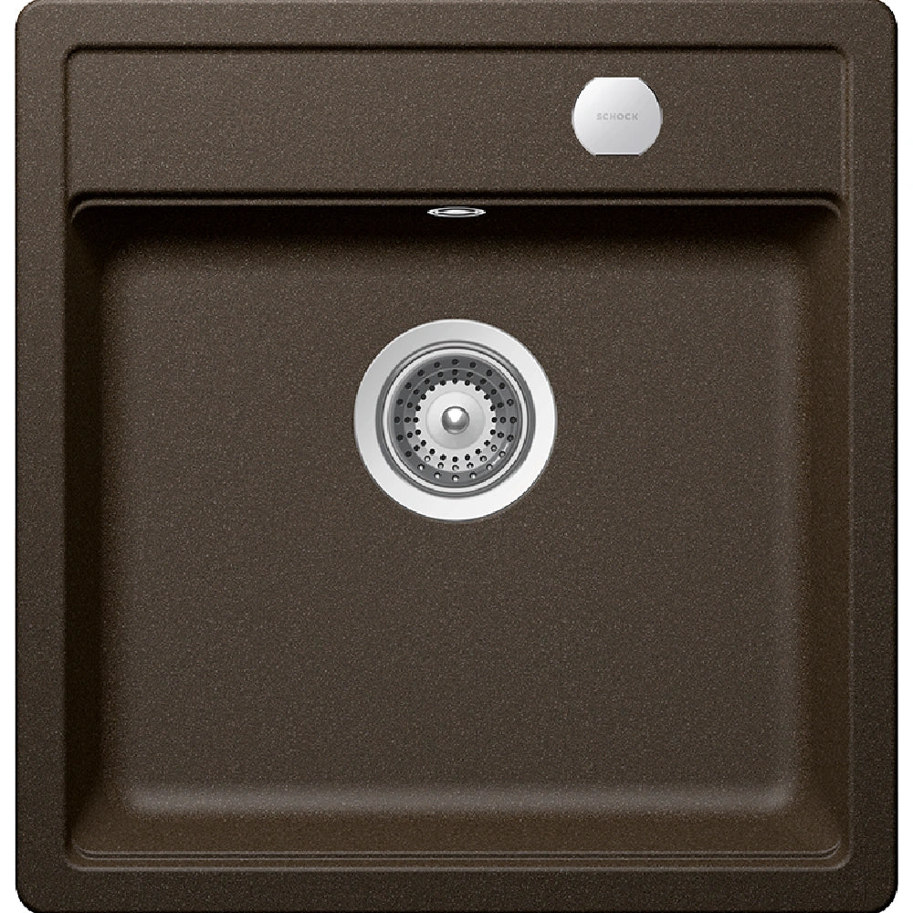 Schock Mono N-100S Chiuveta bucatarie granit Cristadur 49x51 cm, maro (bronze)