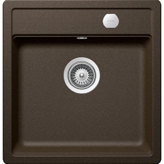 Schock Mono N-100S Chiuveta bucatarie granit Cristadur 49x51 cm, maro (bronze)