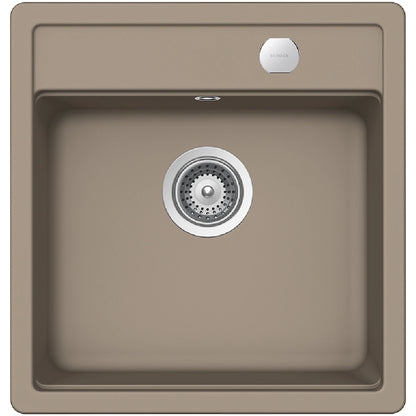 Schock Mono N-100S Chiuveta bucatarie granit Cristadur 49x51 cm, gri (green line twilight)