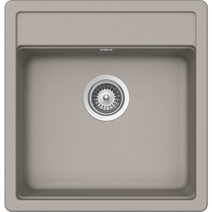Schock Nemo N-100S Chiuveta bucatarie granit Cristalite 49x51 cm, gri (concrete)