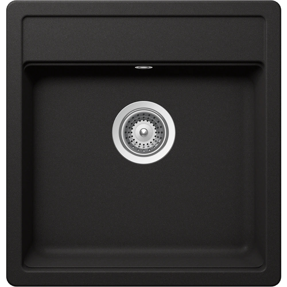 Schock Mono N-100S Chiuveta bucatarie granit Cristadur 49x51 cm, negru (puro)