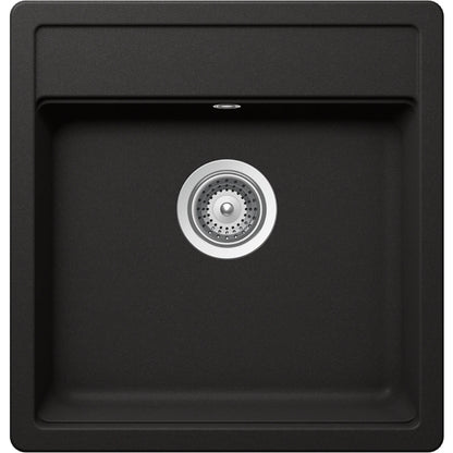 Schock Mono N-100S Chiuveta bucatarie granit Cristadur 49x51 cm, negru (puro)