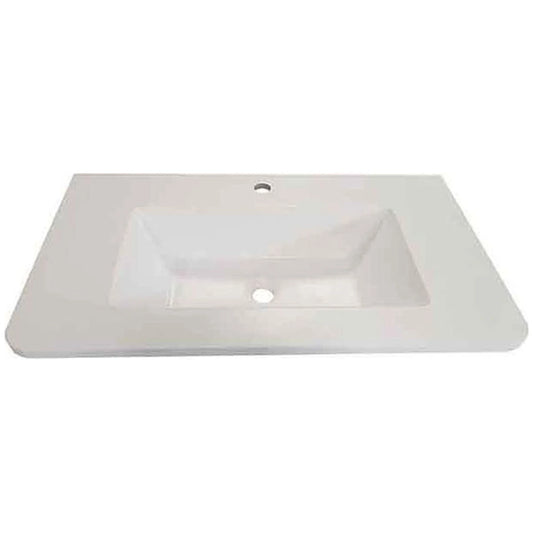 Lavoar baie incastrat Fluminia Pisa 100x46 cm, alb mat