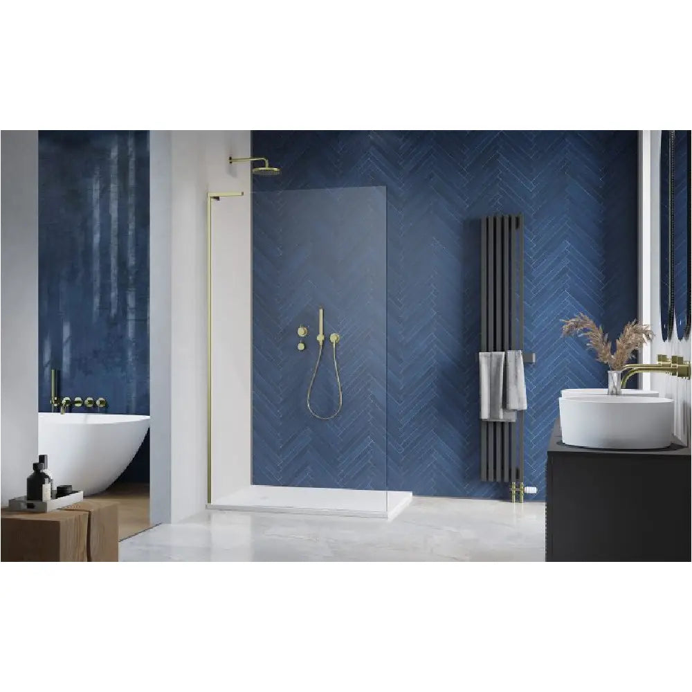 Perete sticla dus Walk In Radaway Modo SL II 90xH200 cm, profil auriu periat