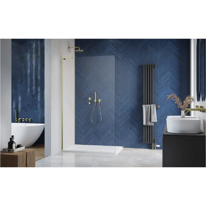Perete sticla dus Walk In Radaway Modo SL II 90xH200 cm, profil auriu periat