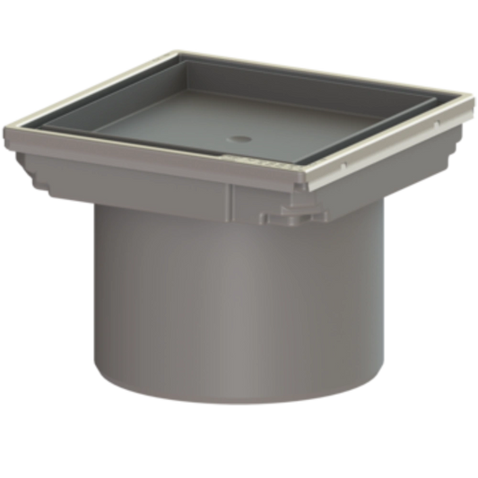 Piesa superioara Kessel faiantabila Ø11 cm, rama inox