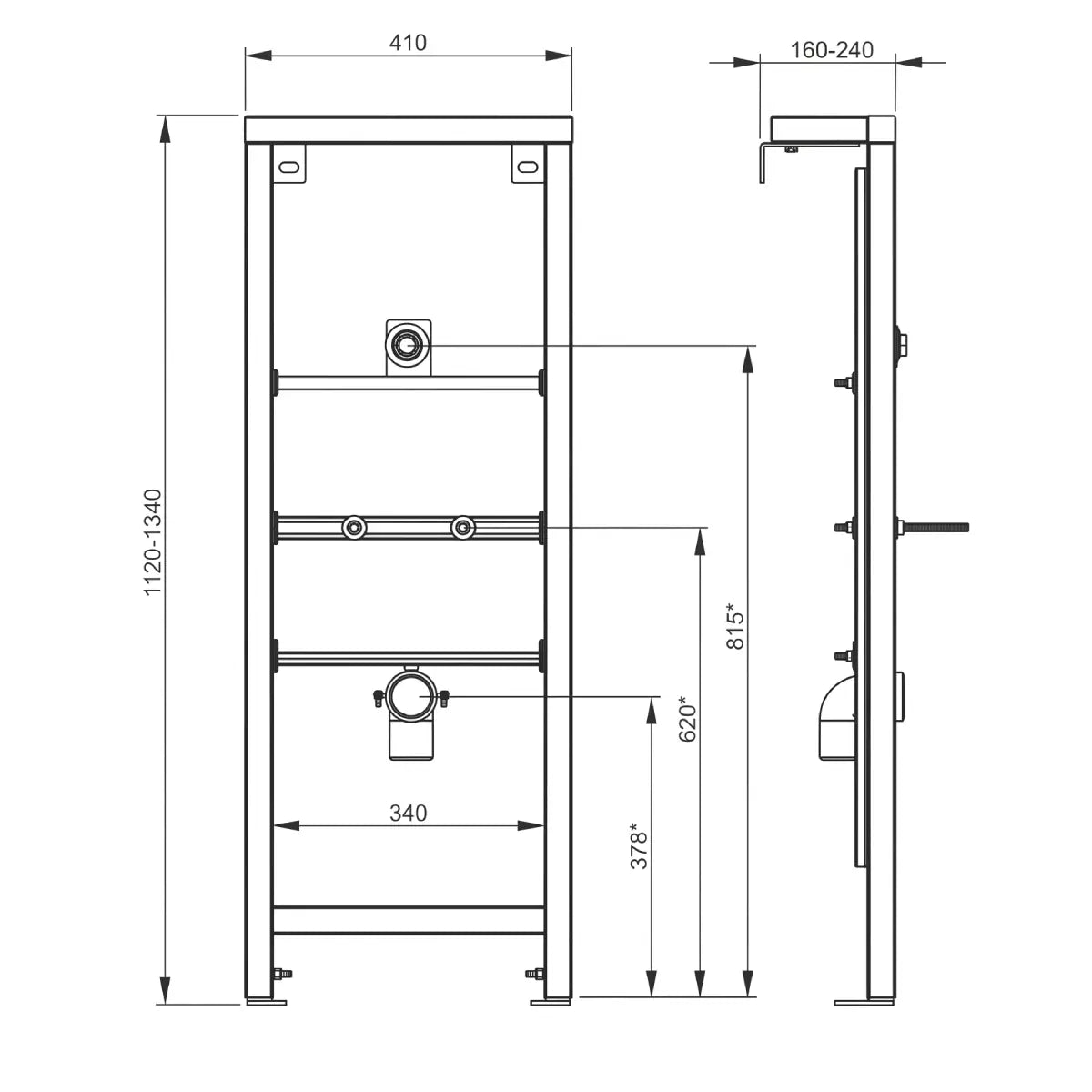 Roca Cadru montaj pisoar universal