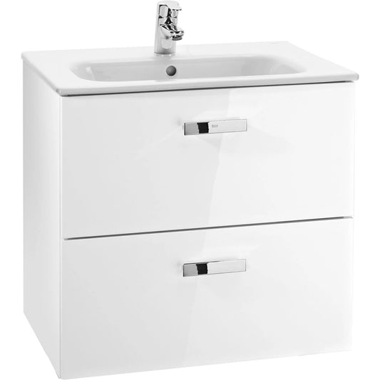 Set mobilier baie (masca si lavoar) Roca Victoria Basic 70x46xH57 cm, alb