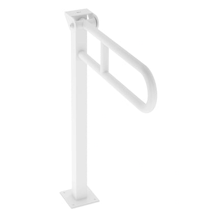 Roca Access Pro Bara de sprijin rabatabila 65 cm montaj pe pardoseala, alb