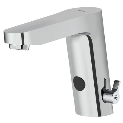 Roca L-30E Baterie lavoar cu senzor si mixare apa, alimentare cu baterii sau retea 230V