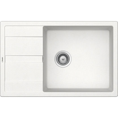 Schock Ronda D-100XL Chiuveta bucatarie granit Cristalite 78x50 cm, alb (alpina)