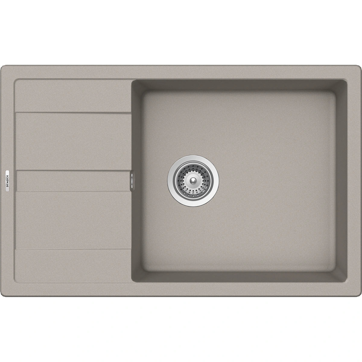 Schock Ronda D-100XL Chiuveta bucatarie granit Cristalite 78x50 cm, gri (concrete)