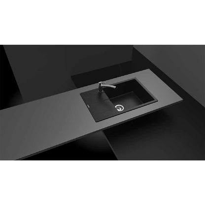 Schock Ronda D-100XL Chiuveta bucatarie granit Cristalite 78x50 cm, negru (nero)