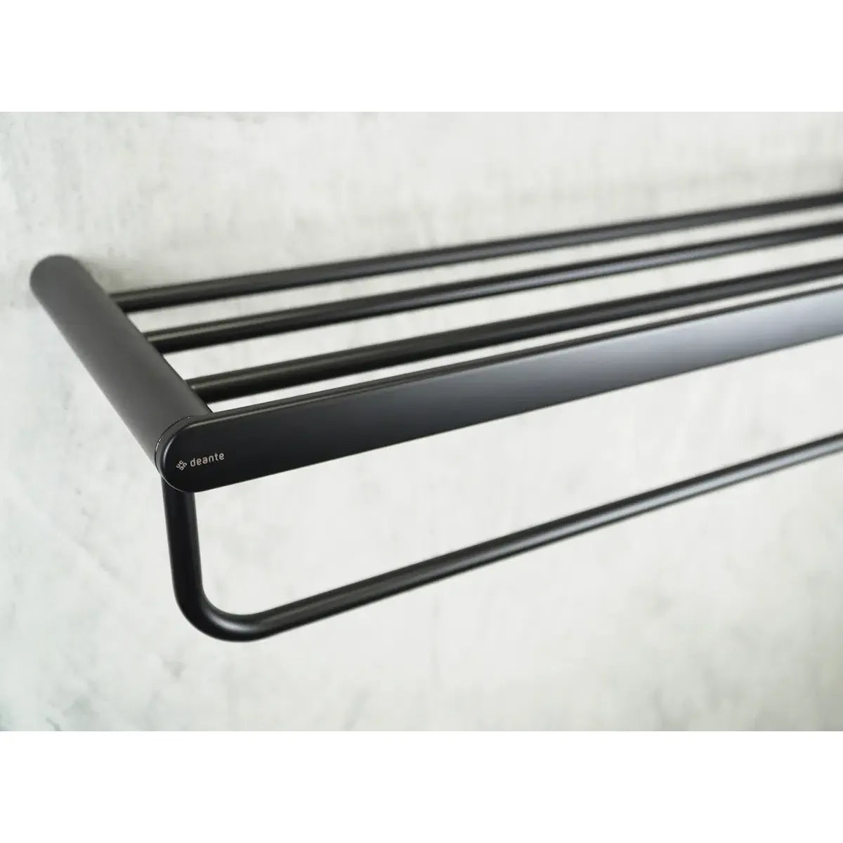Deante Round Raft (etajera) prosop baie 63 cm, negru