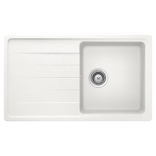 Schock Element D-100 Chiuveta bucatarie granit Cristalite 86x50 cm, alb