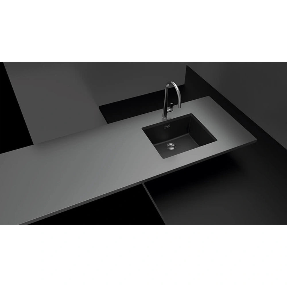 Schock Greenwich N-100L Chiuveta bucatarie Cristadur 55x45 xm, negru (puro)