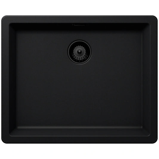 Schock Greenwich N-100L Chiuveta bucatarie Cristadur 55x45 xm, negru (puro)