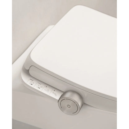 Set Vas WC cu bideu electronic suspendat cu capac soft close incalzit Roca Ona In-Wash Rimless 39x53 cm evacuare dubla