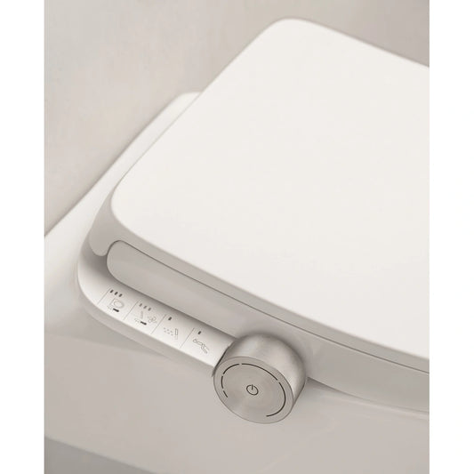 Set Vas WC cu bideu electronic suspendat cu capac soft close incalzit Roca Ona In-Wash Rimless 39x53 cm evacuare dubla