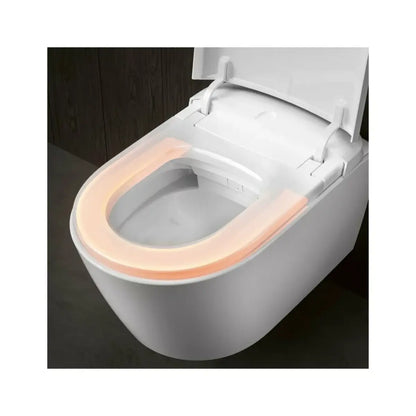 Set Vas WC cu bideu electronic suspendat cu capac soft close si telecomanda Villeroy & Boch Supreo Select Rimless 39x61 cm evacuare orizontala, alb alpin