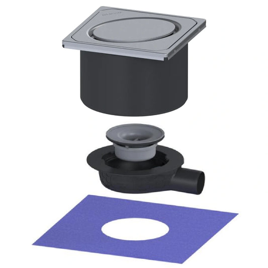 Set promo Sifon pardoseala Kessel System 125 Premium cu capac inox DN50