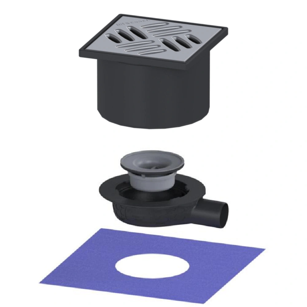 Set promo Sifon pardoseala Kessel System 125 Basic cu capac inox DN50