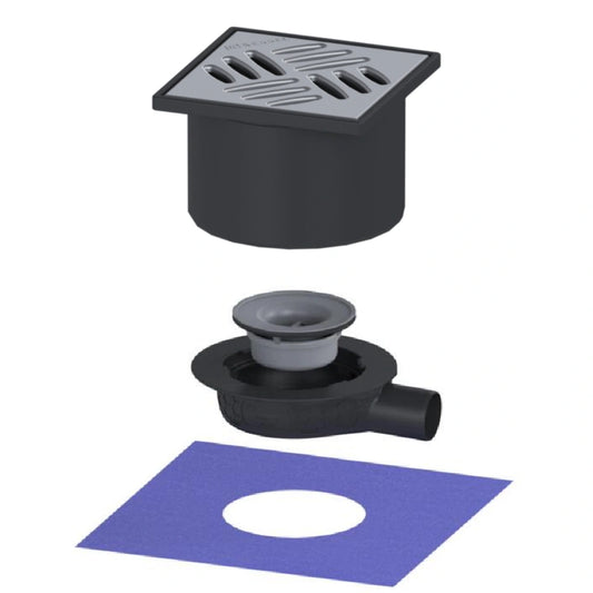 Set promo Sifon pardoseala Kessel System 125 Basic cu capac inox DN50