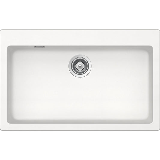 Schock Signus N-100XL Chiuveta bucatarie granit Cristadur 79x50 cm, alb (polaris)