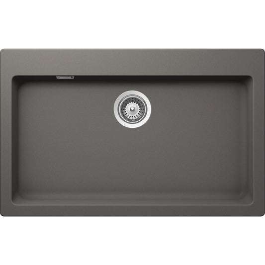 Schock Signus N-100XL Chiuveta bucatarie granit Cristadur 79x50 cm, gri (silverstone)