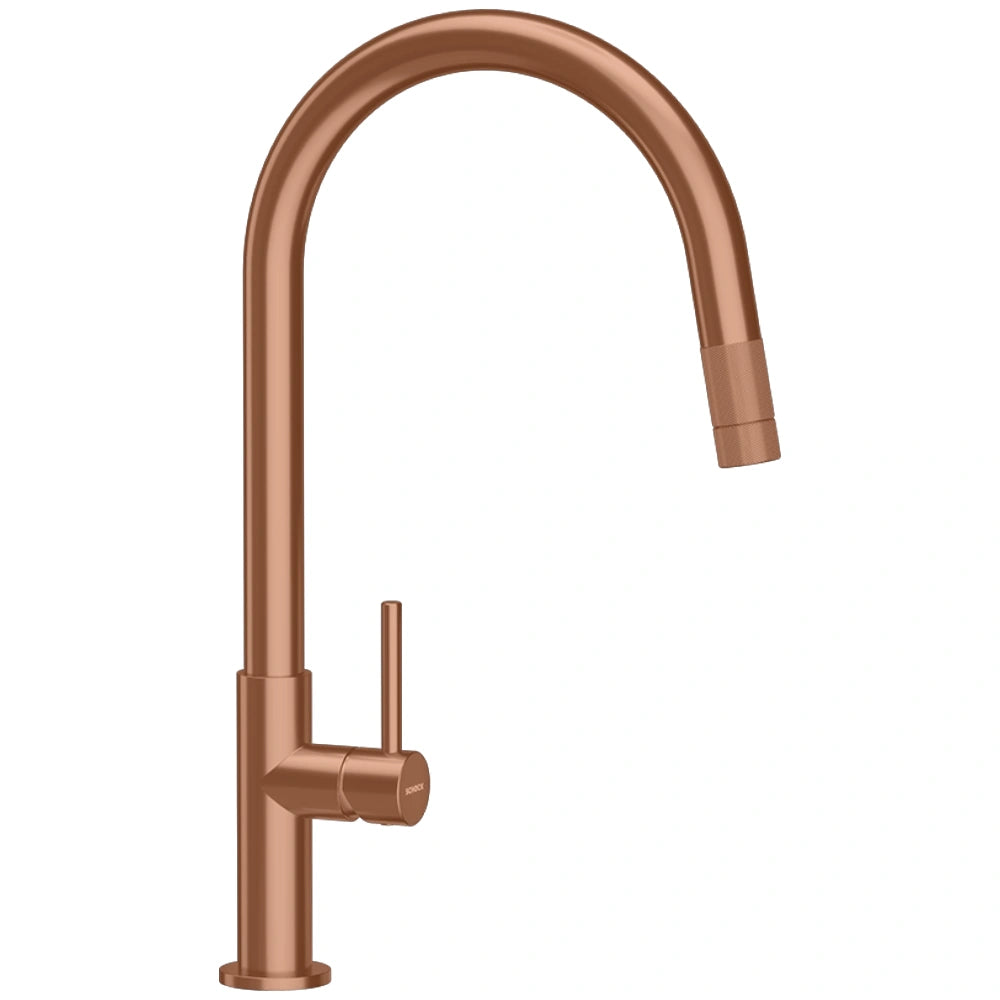 Schock Talia Baterie chiuveta bucatarie cu dus extractibil, cupru (copper)