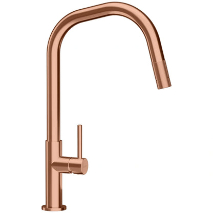 Schock Talinos Baterie chiuveta bucatarie cu dus extractibil, cupru (copper)
