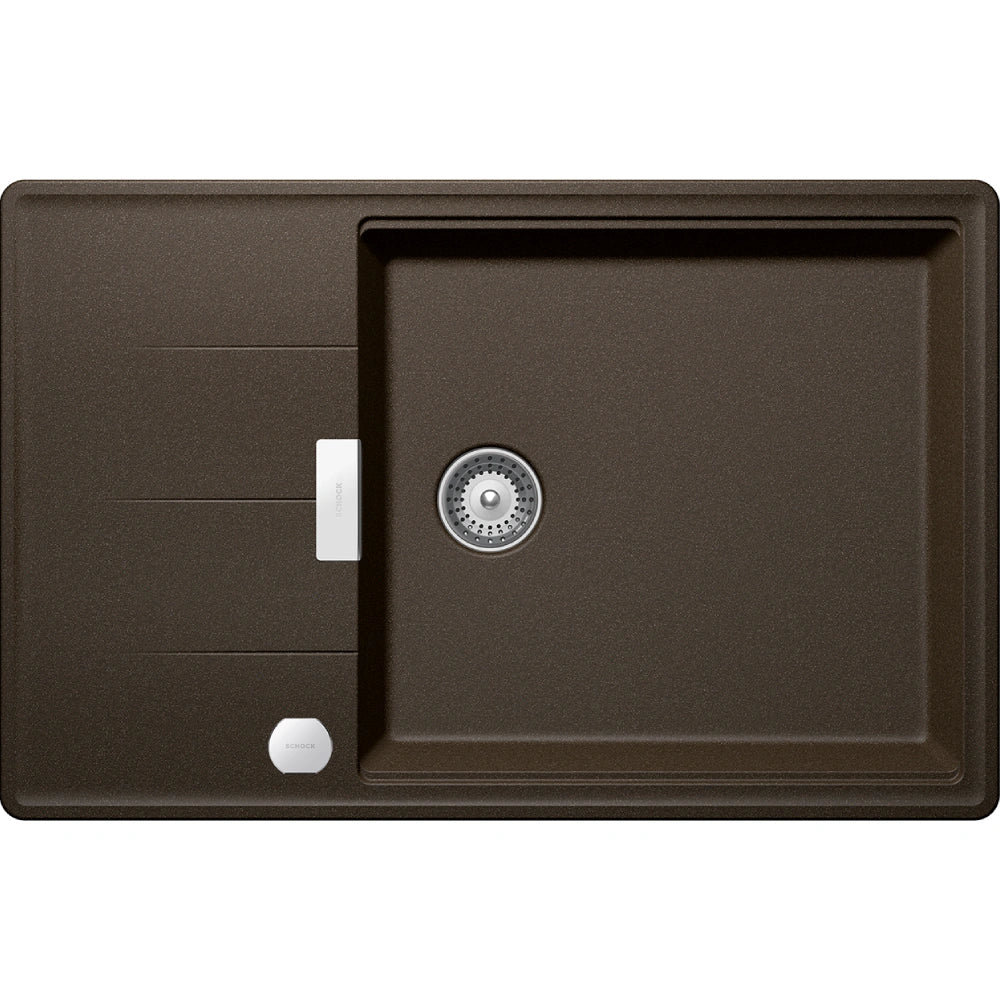 Schock Tia D-100LS Chiuveta bucatarie granit Cristadur 78x50 cm, maro (bronze)