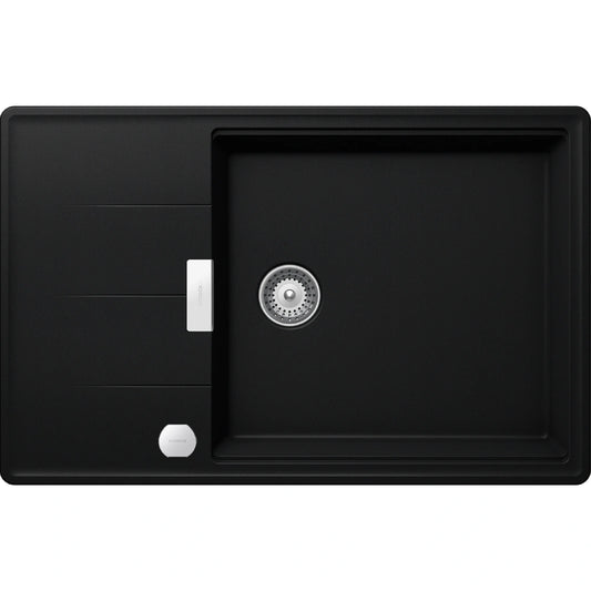 Schock Tia D-100LS Chiuveta bucatarie granit Cristadur 78x50 cm, negru (puro)