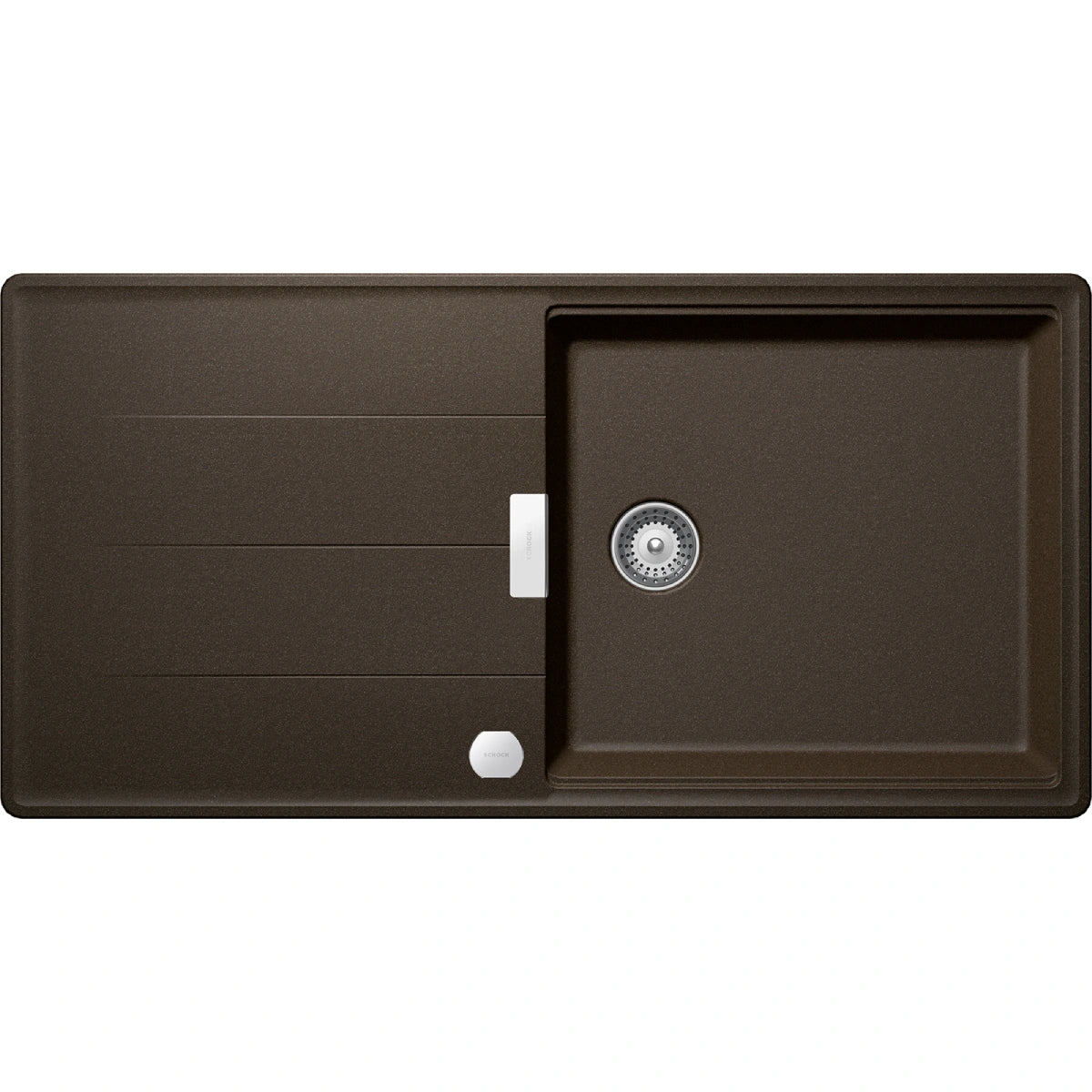 Schock Tia D-100L Chiuveta bucatarie granit Cristadur 100x50 cm, maro (bronze)